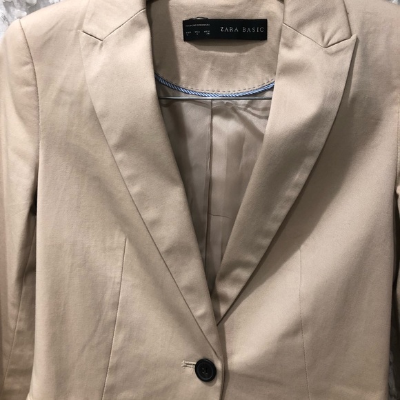 Zara Beige Blazer - Picture 2 of 4